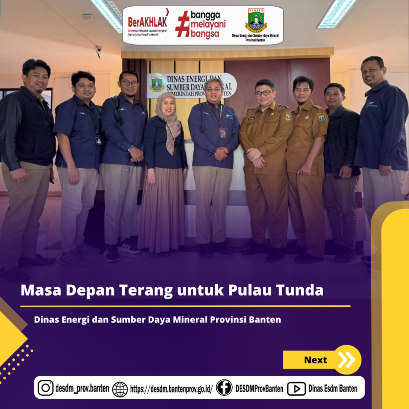 Dinas ESDM Provinsi Banten dan UID Banten PT. PLN Perkuat Sinergi untuk Solusi Kelistrikan di Pulau Tunda